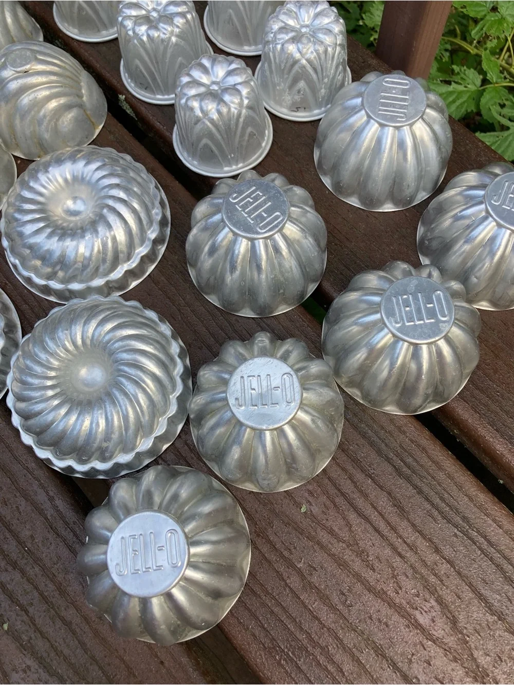 Vintage Aluminum Jello Gelatin Molds Lot of 21 6 Designs JELL-O Retro Kitchen